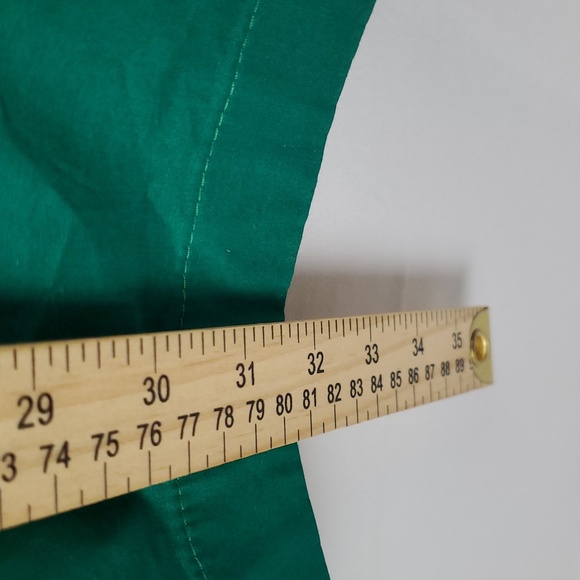 Heyton Emerald Green Embroided Lace Trim Of Shoulder MIDI Dress Sz L Cottagecore - Picture 10 of 14